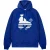 Money Mens Aap Hoodie (Koninklijk Blauw)