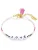 Yokoamii Armband  goud / pink / zwart / wit