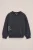 WE Fashion – Jongens oversized sweater met print – Oversized – Donkergrijs – Katoen –