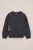 WE Fashion – Jongens oversized sweater met print – Oversized – Donkergrijs – Katoen –