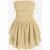 Strapless Geweven Ruches Mini-jurk