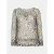 Mucho Gusto Blouse torre di palme beige met multicolor luipaardprint