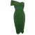 Lanvin groene draped jurk met één schouder