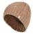 Dames Kabelgebreide 3.4 Tog Fleece Gevoerde Thermische Wintermuts