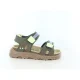 BunniesJR 226046-769 Jongens Platte Sandalen – Groen – Imitatieleer – Klittenband