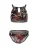 OLYMPIA Bikini  olijfgroen / oudroze / zwart / wit