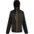 Regatta Heren Navigate Quilted Hybride Jas (Zwart/Oranje Pop)