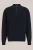 WE Fashion – Heren regular fit gebreide polo met structuur – Regular fit – Donkerblauw – Katoen –