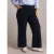 Yest Curve wide leg regular waist broek blauw