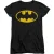 Batman Dames/dames Distressed Logo Fitted T-shirt (Zwart)