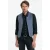 John Varvatos Shawl Collar H B Closure Vest Rain Blue
