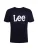 Lee Shirt ‘WOBBLY LOGO TEE’  zwart / wit