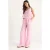 V-hals Katoenen Blouse-Broek Twee-Piece Set