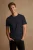 U.S. Polo Assn. T-Shirt ronde hals donkerblauw, Effen