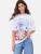 Lipsy Oversized shirt ‘Whipstitch’  blauw / pink / wit