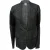 Lanvin single-breasted blazer met geweven accenten in zwart linnen