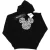 Li-cense Disney dames mickey mouse hoofd van handen hoodie
