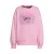 Coolcat fleece sweater met Queen of the Block Graffiti print Lotte roze