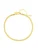 Hey Happiness Voetsieraden ‘Snake Flow’  goud