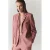Mango regular blazer met ceintuur – roze