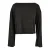 Dames t-shirt met Shorts boothals en lange mouwen van modal Urban Classics