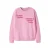 NAME IT KIDS rechtvallende sweater met backprint – roze