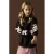 NAME IT KIDS oversized sweater met backprint – donkerbruin