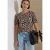 Shirt met ronde hals en leopatroon