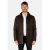 Cycas D’or Buff leren parka lange leren jas chocolade