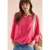 Cecil Dames 3/4-mouwen blouse met gespleten hals in Rood
