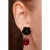 Rock And Rose Teardrop oorbellen in rood en zwart