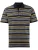 Poloshirt Casa Moda grijs gele strepen 2 knoops