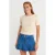 Dames Crop Slim-Fit Crew Neck T-Shirt
