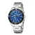 Olympic Analoog horloge  blauw / zwart / zilver