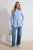 Trendyol Modest Dames Blauw Effen Lang Regular fit Modest Overhemden