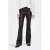 ONLY imitatieleren flared regular waist flared broek zwart