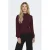 ONLY top met col met glitter donkerrood