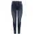 Only Onlblush life mid sk ank raw rea409 blue denim