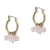 Otazu gold plated oorbellen Rosewater Opal