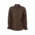 Exxcellent kanten gebloemde semi-transparante blouse met ruches Plus Size – bruin