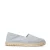 Manfield suède espadrilles lichtblauw