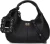 GANNI Dames Hobo Mini Grained, Materiaal: Leer, Kleur: Zwart