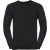 Russell Collection Heren Gebreid V Hals Sweatshirt (Zwart)