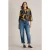 White Stuff Demi Dolman Top Chartreuse Print