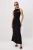 TRENDYOLMİLLA Dames Zwart Effen Maxi Mouwloos Bodycon Jurken