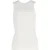 Khaite top met gekruiste rug in crèmekleurige viscose