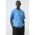 Mango Man relaxed fit T-shirt met print – middenblauw