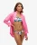 Superdry Vrouwen Tropical Cheeky Bikinibroekje Roze