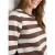Cecil Dames Gestreept sweatshirt in Beige