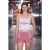 High-waistginghamshorts